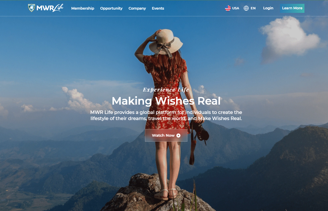 MWR Life website homepage: Making Wishes Real